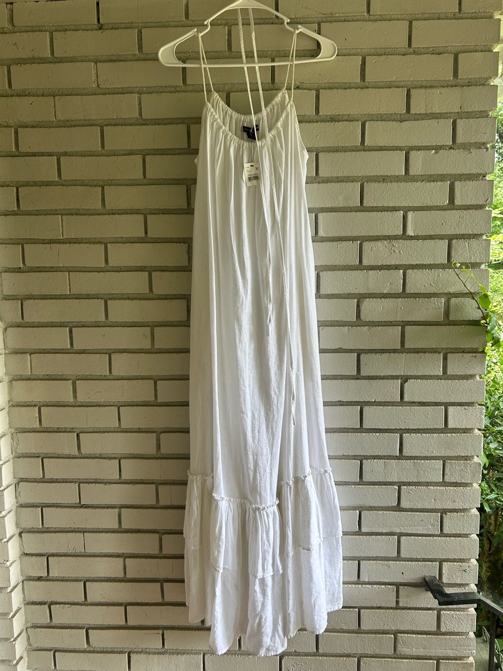 NWT A Pea in the Pod White Maxi Maternity Dress Size M